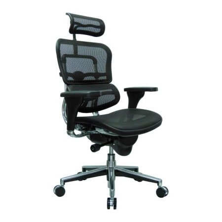 Raynor Marketing Eurotech Ergohuman Executive High Back Chair - ME7ERG(N) - Black Mesh ME7ERG(N)
